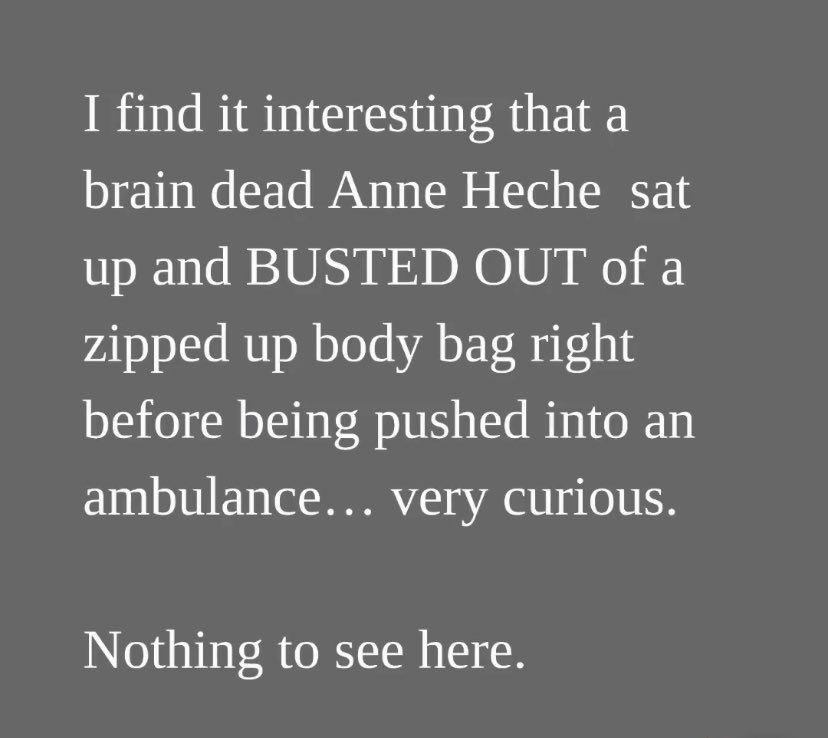 Anne Heche body bag